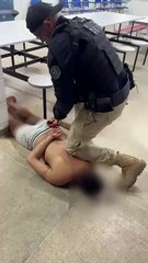 Assista ao momento em que matador do BDM é rendido dentro de escola na RMS