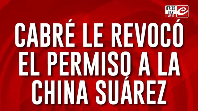 Nicolás Cabré revocó el permiso para que la China Suárez pueda sacar a Rufina del país