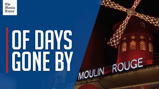 Sails of iconic Paris club the Moulin Rouge turn again
