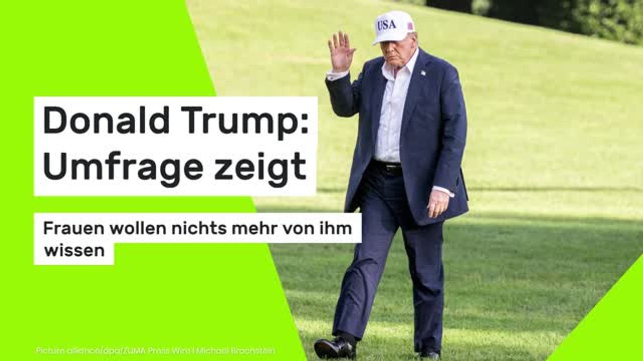 Donald Trump: Umfrage zeigt: Frauen wollen nichts mehr von ihm wissen