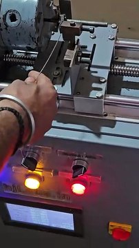 Professional CNC Automatic Spring Coiling Machine - Industrial Manufacturing Solution by hjLabs.in