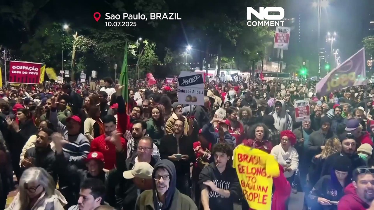 Σάο Πάολο: Μεγάλη διαδήλωση κατά των απειλών Τραμπ για επιβολή δασμών στη Βραζιλία