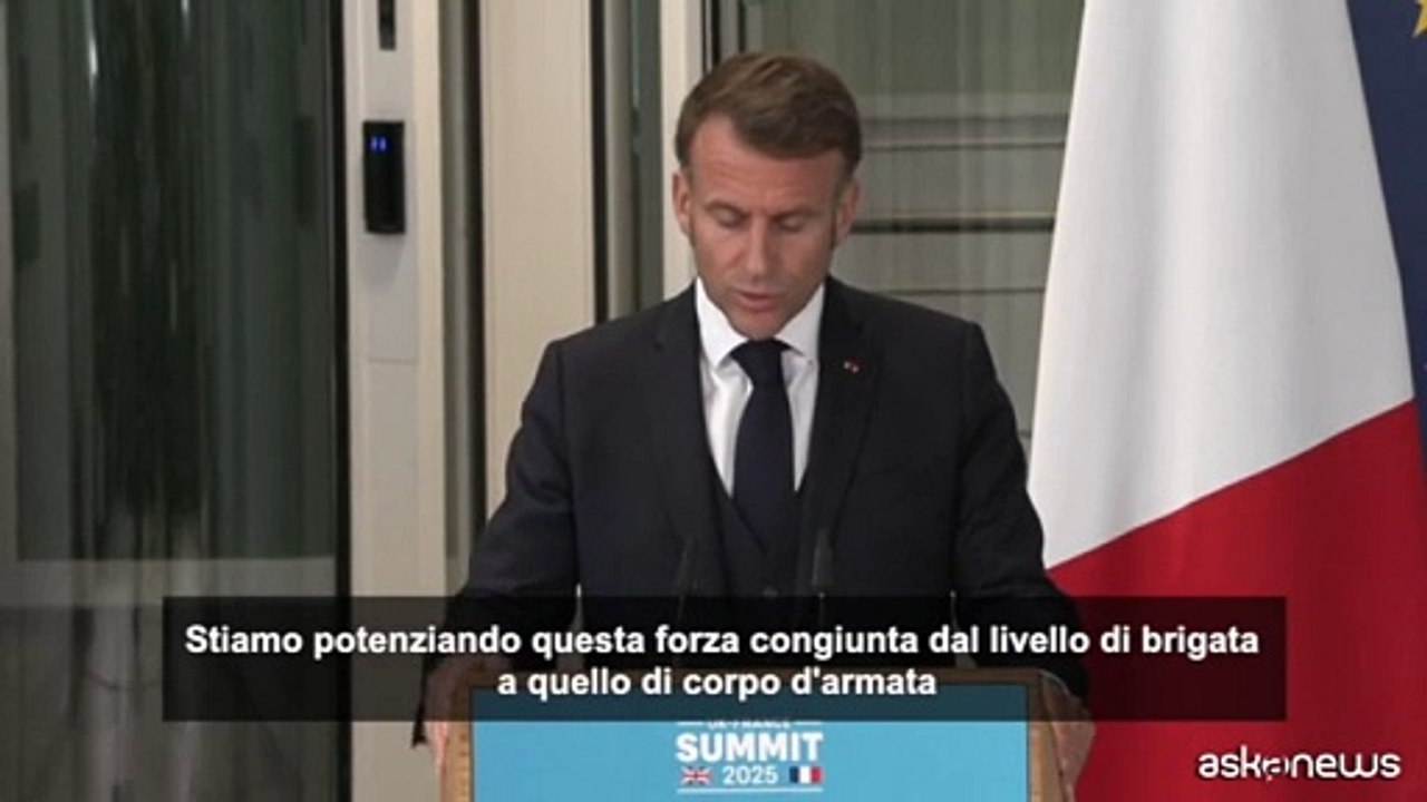 Macron annuncia aumento forza franco-britannica CJEF a 50.000 uomini