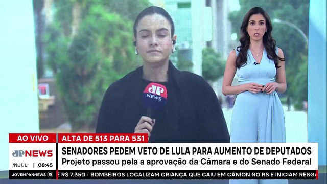 Senadores pedem a Lula veto a aumento de deputados