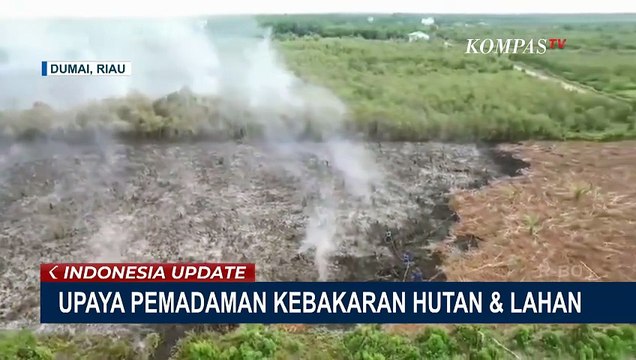 Helikopter Dikerahkan Padamkan Kebakaran Hutan dan Lahan di Dumai Riau