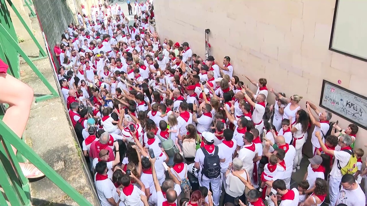 Cinco heridos por contusiones en el quinto encierro de los Sanfermines