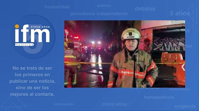 Bomberos de Bogotá controlaron incendio en bodegas del centro