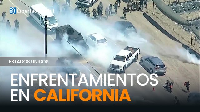 Violentos choques en California entre activistas y autoridades por redada antimigrantes