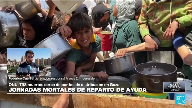 Casi 800 palestinos han sido asesinados desde mayo al intentar recibir comida en Gaza, según la ONU