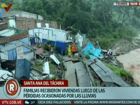 Ejecutivo nacional garantiza hogares a familias afectadas por las lluvias en el estado Táchira