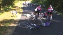 Terrible caída de Santiago Buitrago en el Tour; Pogacar, nuevamente ganador de etapa