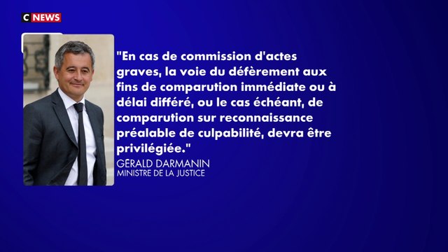 14 juillet : Gérald Darmanin demande aux procureurs de privilégier la comparution immédiate en cas d'actes graves
