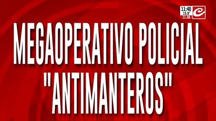 La Policía de la Ciudad volvió a poner en marcha el megaoperativo antimanteros