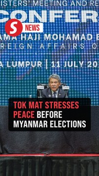 Myanmar elections only possible when unrest settles, says Tok Mat