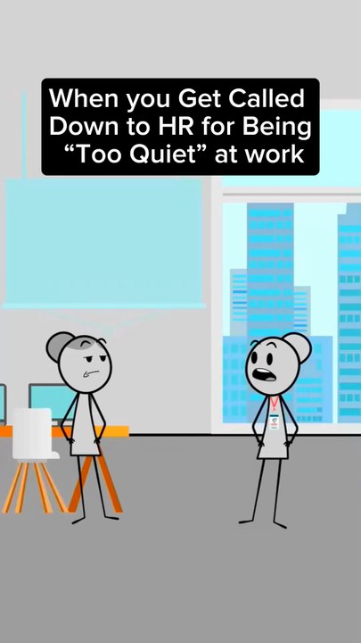 When you Get Called Down to HR for Being “Too Quiet” at work #animation #shorts #viralvideo