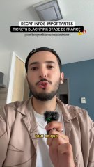 Récap infos importantes tickets BLACKPINK stade de France ⚠️‼️