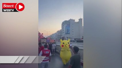 Pikachu Antalya mitingine katıldı