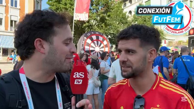 Ivàn Redondo, hermano de ALBA REDONDO, desde la FAN ZONE de España en Berna
