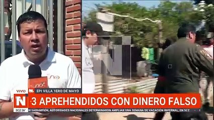 Aprehenden a personas con dinero falsos en la Villa