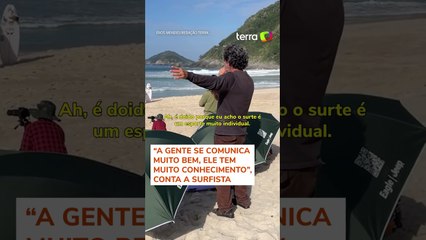 Sophia Medina escreve sua própria história no surfe com ajuda do pai e treinador #shorts