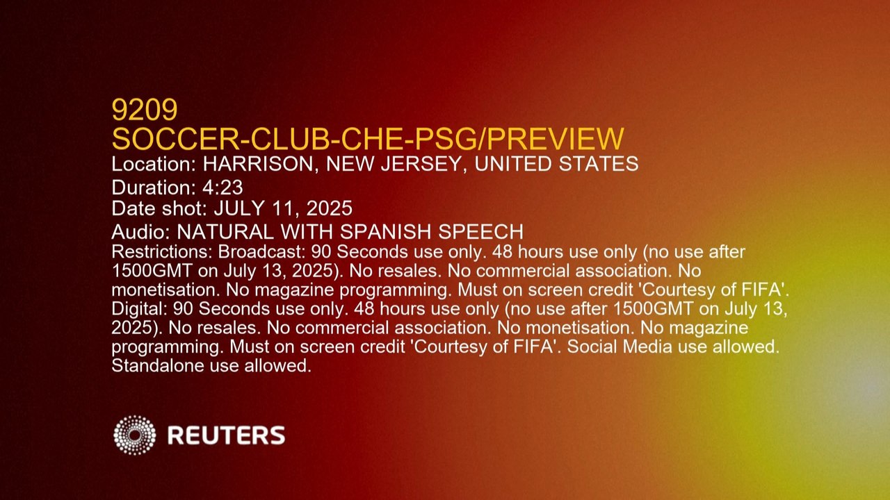 Entrenamiento del Chelsea antes de la final del Mundial de Clubes contra el PSG