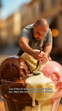 Les frites et la glace me manquent, oui. Mais mon objectif est plus fort #diabete #diabetique #obesite #transformation #pertedepoids #motivation #avantapres #frites #glaces