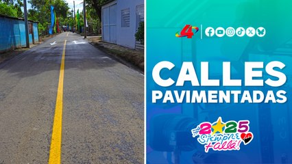 Barrio Santa Ana Sur con calles pavimentadas gracias a la Alcaldía de Managua 🛣️