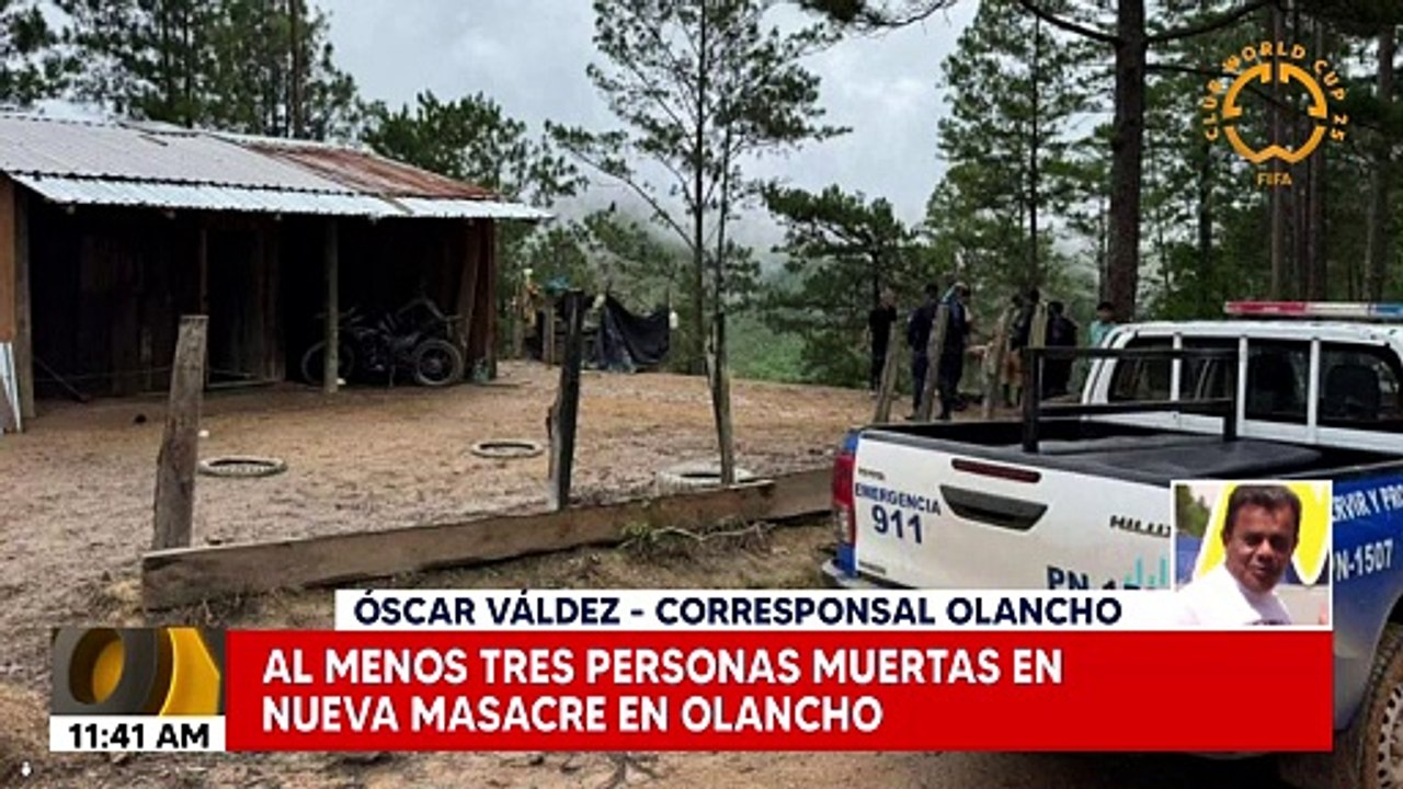 Nueva masacre deja tres víctima mortales en la aldea Carricillo Arriba, Juticalpa, Olancho