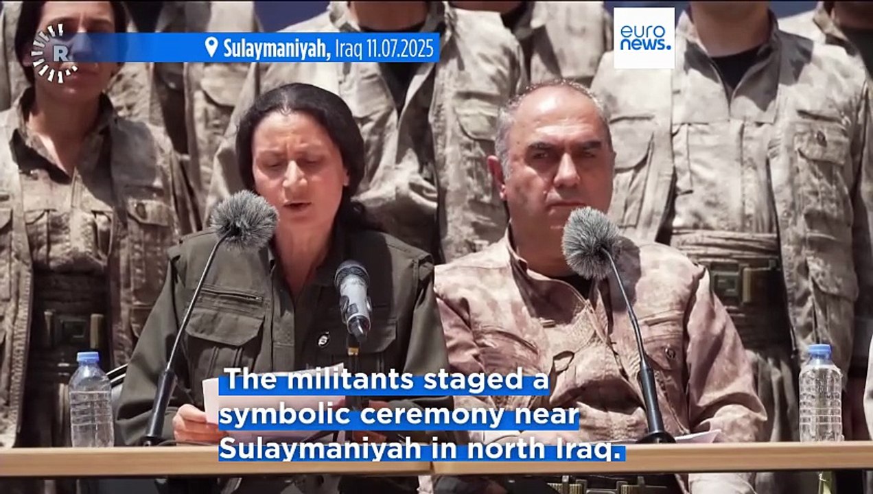 PKK militants in Iraq begin laying down arms as part of peace process with Turkey