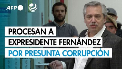 Justicia argentina procesa a expresidente Fernández por presunta corrupción