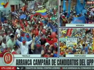 Pueblo trujillano acompaña a los candidatos del GPP en su inicio de campaña