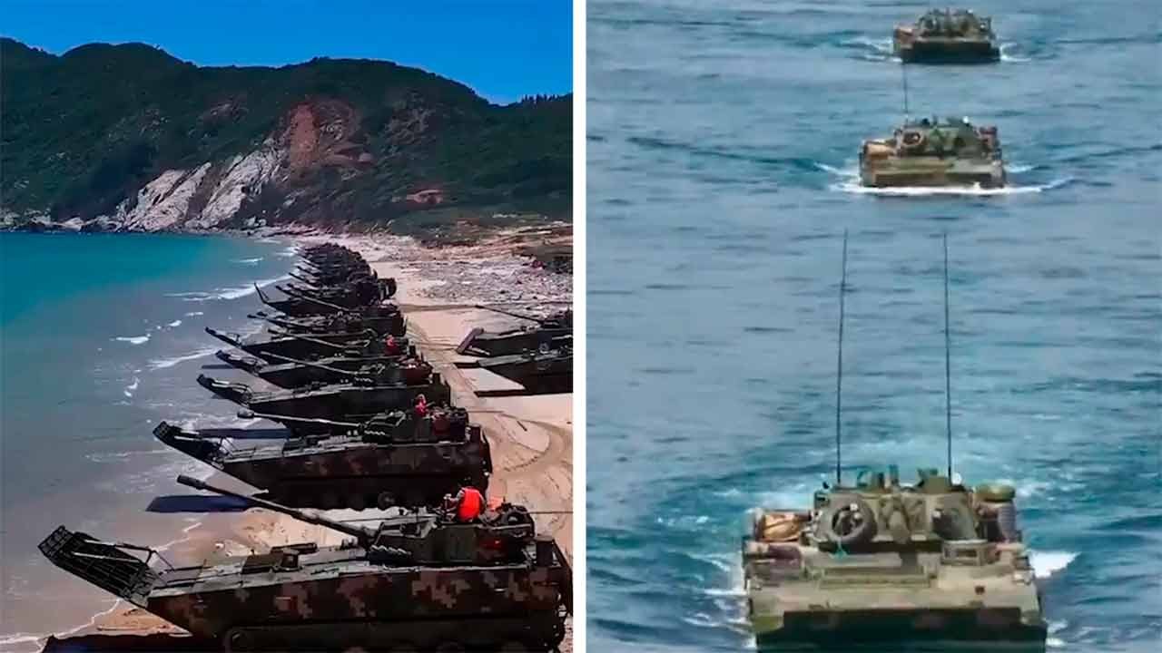 וידאו: סין בוחנת את יכולת התקיפה שלה עם טנקים א...