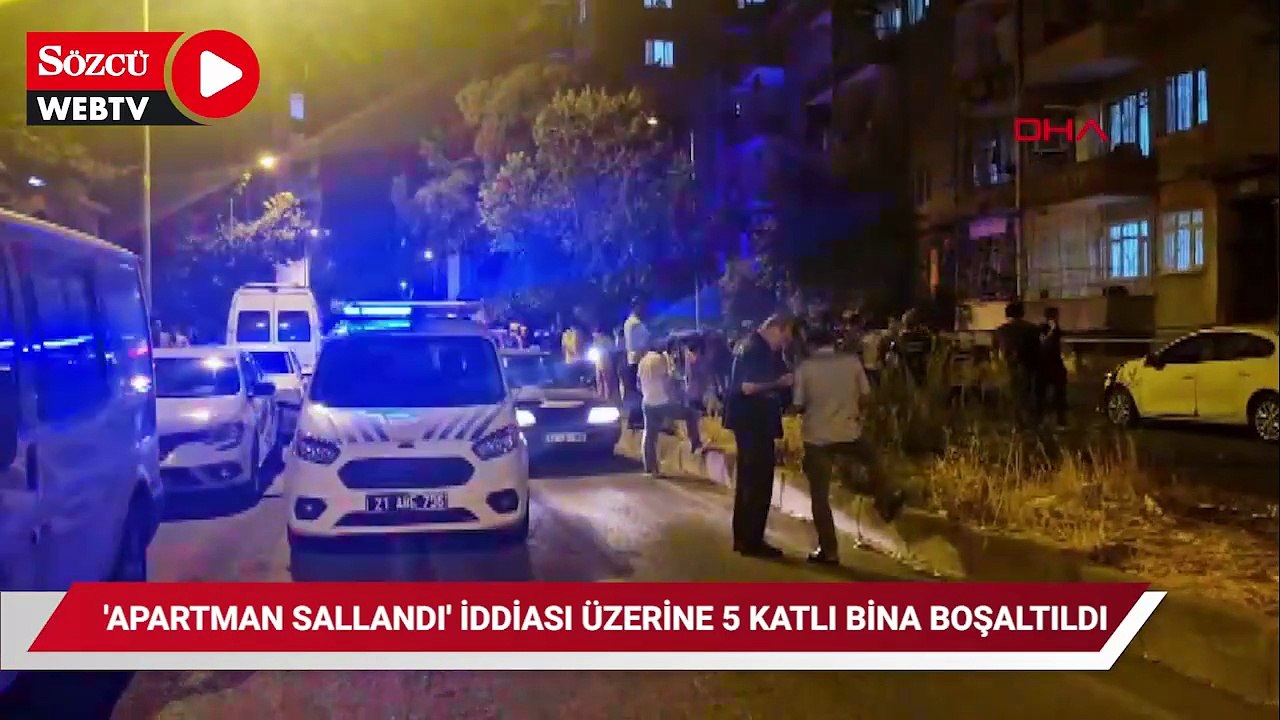 Diyarbakır’da 'apartman sallandı' iddiası üzerine 5 katlı bina boşaltıldı