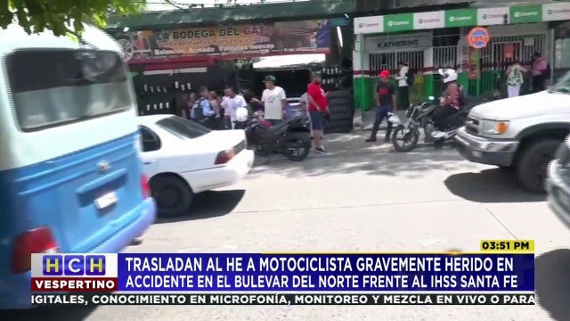Motociclista resulta gravemente herido tras accidente de tránsito en la capital