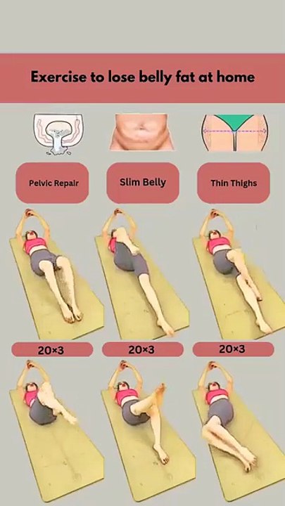 Belly Fat Exercise at Home🏠