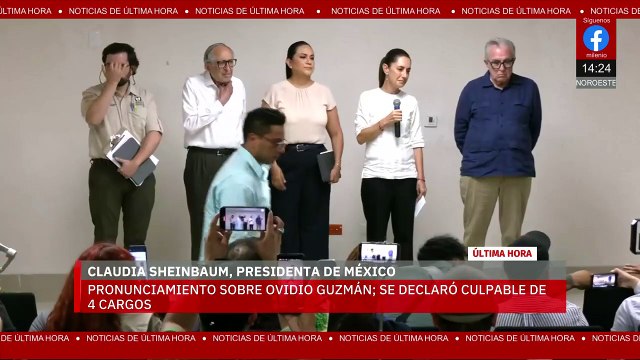 Sheinbaum se pronuncia tras declaración de culpabilidad de Ovidio Guzmán