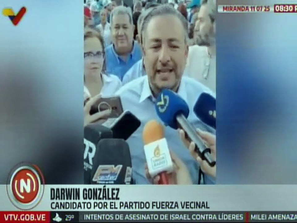 Miranda | Candidato Darwin González realizó un llamado al pueblo a participar en los comicios del 27J