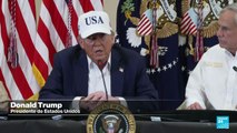 Donald Trump visita Texas tras una semana de las inundaciones