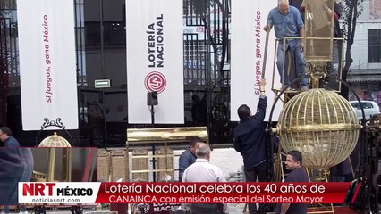 Lotería Nacional celebra los 40 años de CANAINCA con emisión especial del Sorteo Mayor