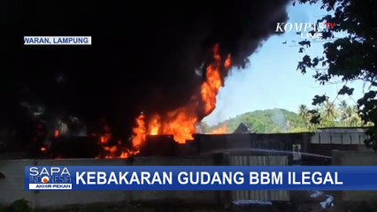 Gudang BBM Iegal di Lampung Ludes Terbakar, Warga Dengar Suara Ledakan | SAPA PAGI