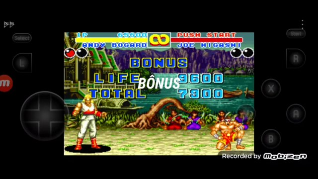 Fatal Fury 2 Andy Bogard vs Joe Higashi fala de vitória do Andy Bogard em português