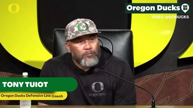 Oregon Ducks Tony Tuioti Defensive Line Coach Discusses His Coaching Journey