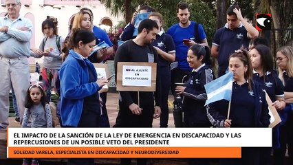 Ley de Emergencia en Discapacidad y el posible veto del presidente