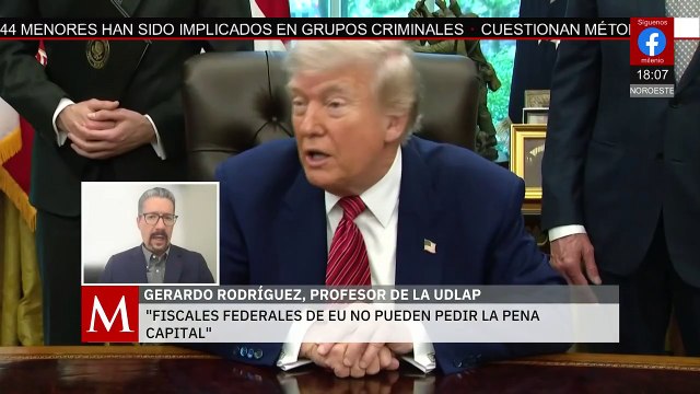 Cuando se aplica la extradición no aplica la pena capital : Gerardo Rodríguez, profesor de la ULDAP