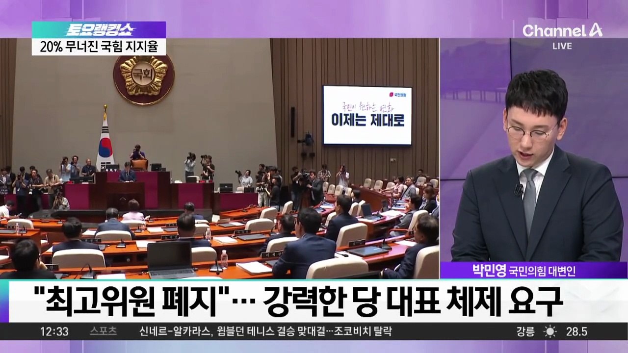 국민의힘 혁신위, ‘최고위원 폐지’ 제안