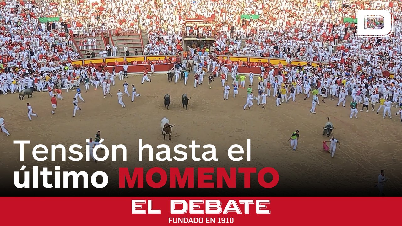 Así ha sido el sexto encierro de San Fermín 2025 con toros de José Escolar, lleno de tensión hasta el último momento