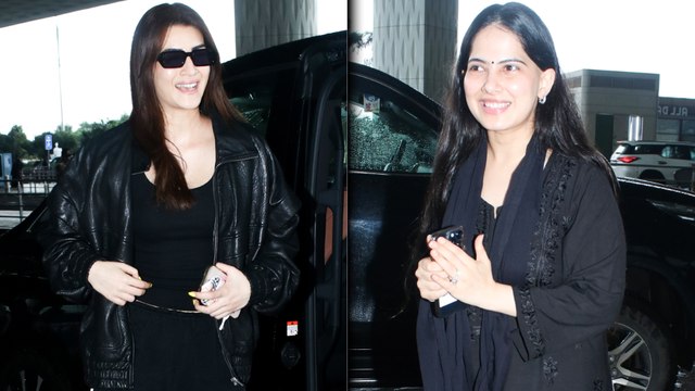 Starry Airport Evenings: Kriti Sanon, Jaya Kishori & Kunal Ganjawala Snapped At The Mumbai Airport!