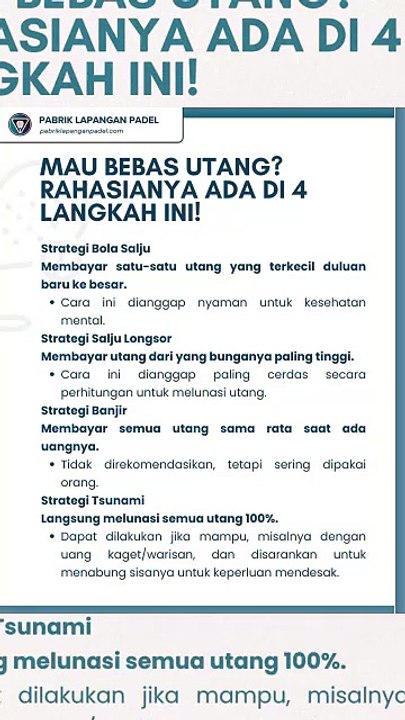 Tips mengurangi hutang