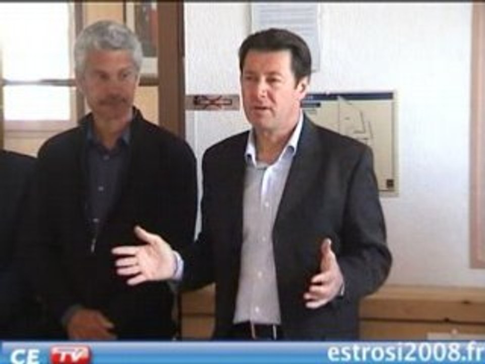 LÉGISLATIVES  Ascros CHRISTIAN ESTROSI 2008