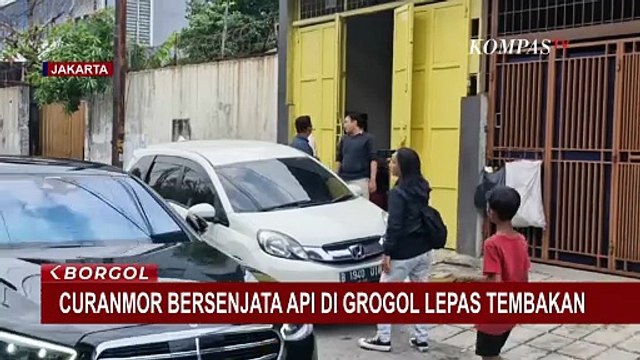 CCTV Rekam Aksi Curanmor Bersenjata Api di Grogol, Pelaku Sempat Lepaskan Tembakan | BORGOL